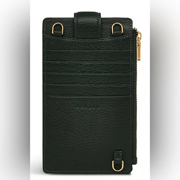 Bradley London Hillgate Phone‎ Zip Top Crossbody Dark green NWT in package - Picture 2 of 7